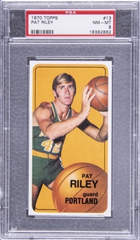 1970/71 Topps #13 Pat Riley Rookie Card – PSA NM-MT 8